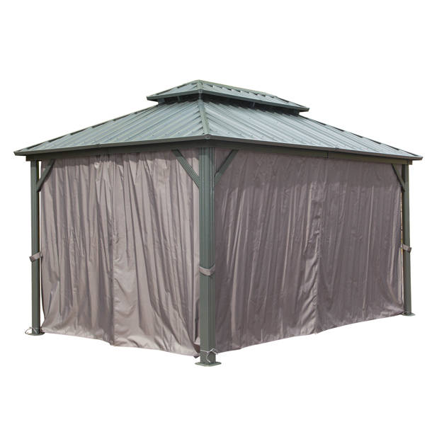 domi outdoor living Aluminum Patio Gazebo Lean to Wall Mounted Pergola